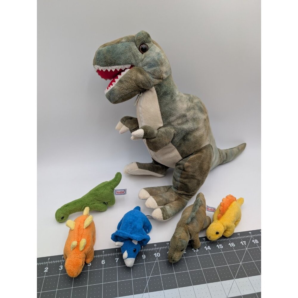 Prextex Dinosaur Plush Lot Zipper Storage 17 Inch Stuffed Animal‎ Toy